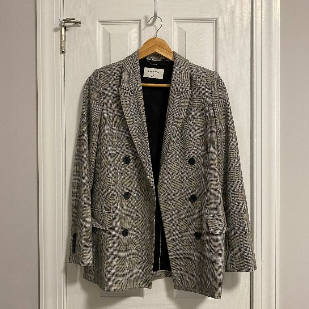 Aritzia Babaton Samuel Blazer Plaid | Size 0